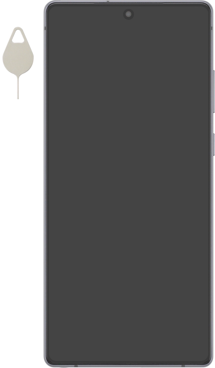 Find the opener for the SIM holder.