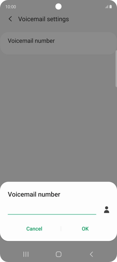 Key in +61414121121 and press OK. Key in +61414121121 and press OK.