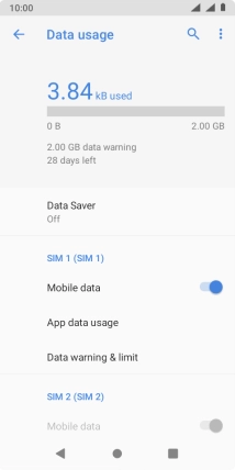 The total data usage is displayed.
