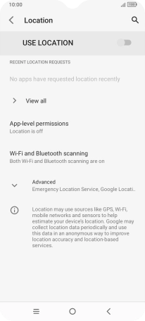 Press the indicator next to Press the indicator next to