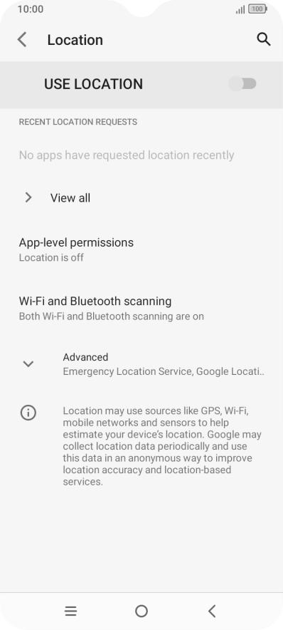 Press the indicator next to Press the indicator next to