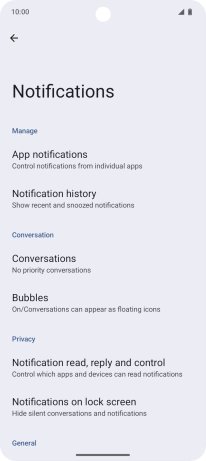Press App notifications.