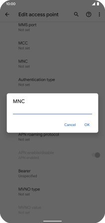 Key in 03 and press OK.