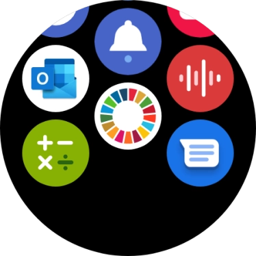 Press the email message icon.