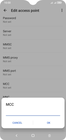 Key in 505 and press OK.