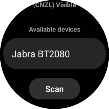 Press the required device.