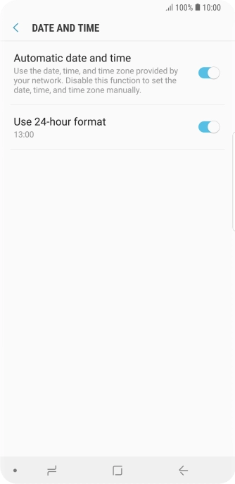 Press the Home key to return to the home screen. Press the Home key to return to the home screen.