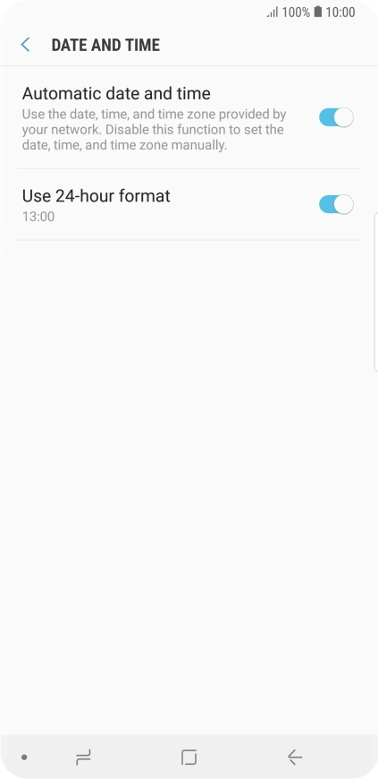 Press the Home key to return to the home screen. Press the Home key to return to the home screen.