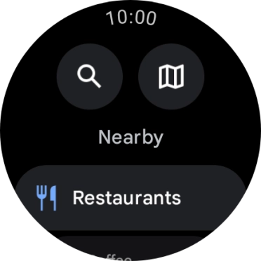 Press the search icon. Press the search icon.