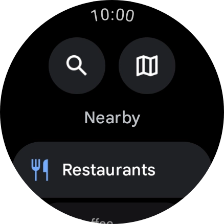 Press the search icon. Press the search icon.