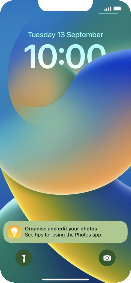 Press the required notification and follow the instructions on the screen to use the selected function.