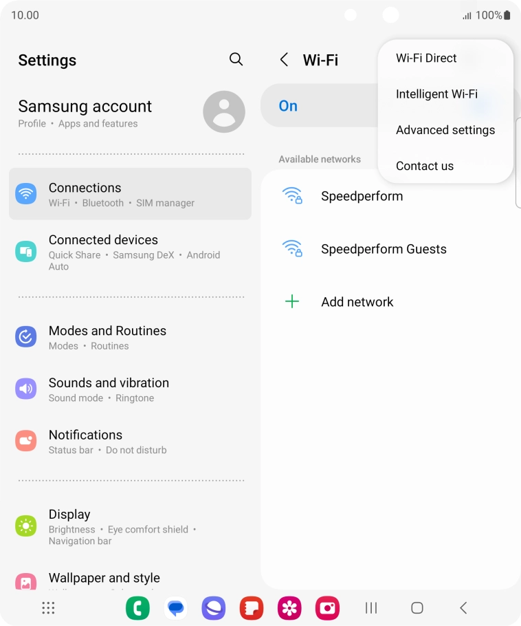 Press Intelligent Wi-Fi.