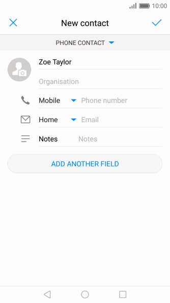 Press Phone number and key in the required phone number.