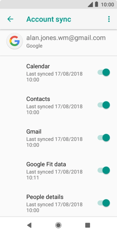 Press the Home key to return to the home screen.