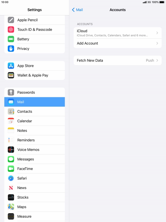 Press Add Account. Press Add Account.
