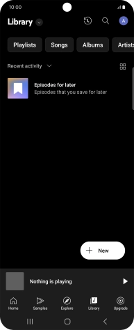Press the drop down list. Press the drop down list.