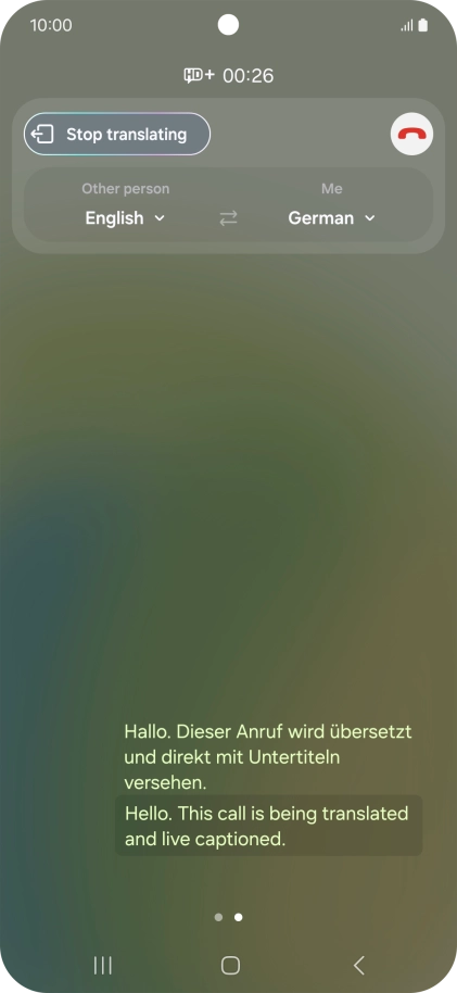 Press the drop down lists to select the required languages.