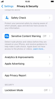 Press App Privacy Report.