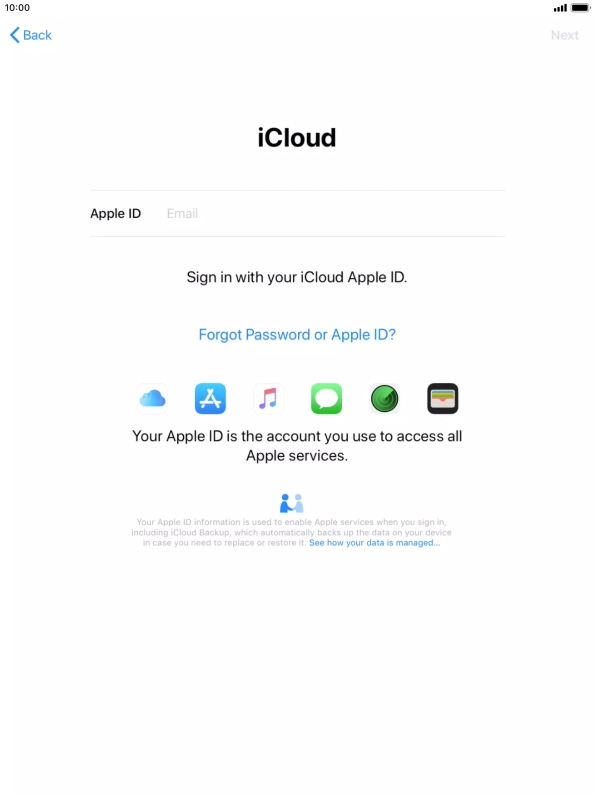 Press the field next to 