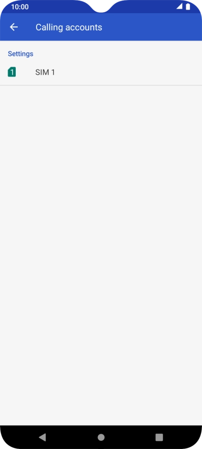 Press the name of the SIM.