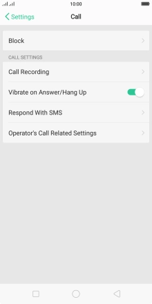 Press Operator's Call Related Settings.