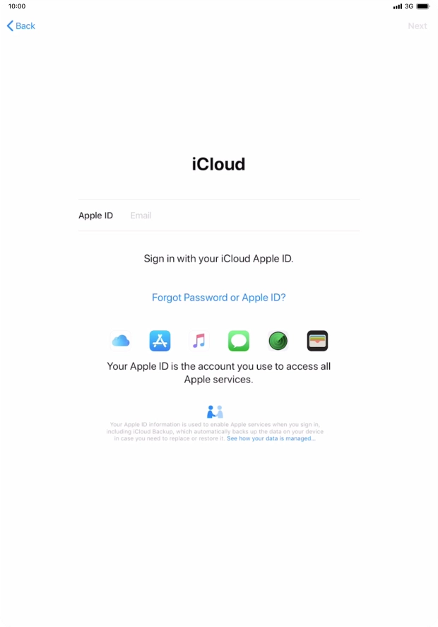 Press the field next to 