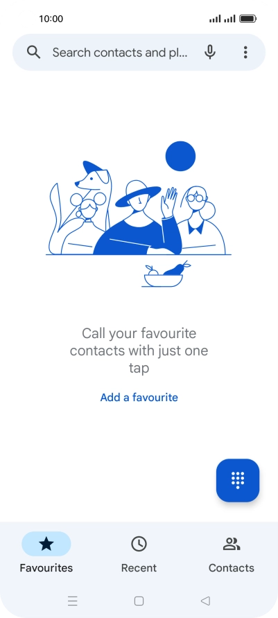 Press the menu icon.
