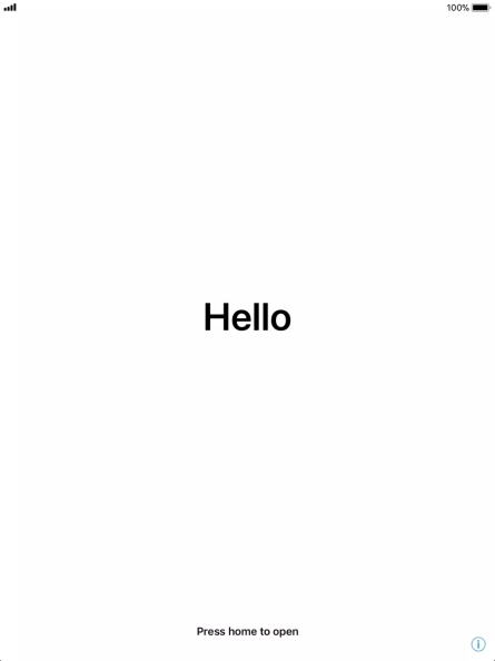 Press the Home key. Press the Home key.