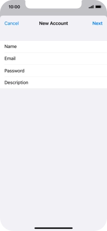 Press Description and key in the required name.