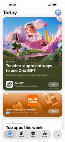 Press the search icon.