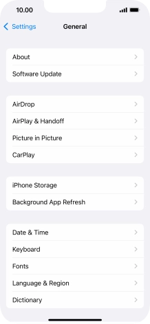 Press Software Update. If a new software version is available, it's displayed. Follow the instructions on the screen to update the phone software.