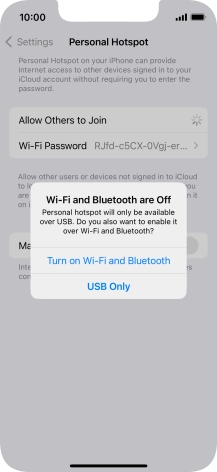 If Wi-Fi is turned off, press Turn on Wi-Fi and Bluetooth.