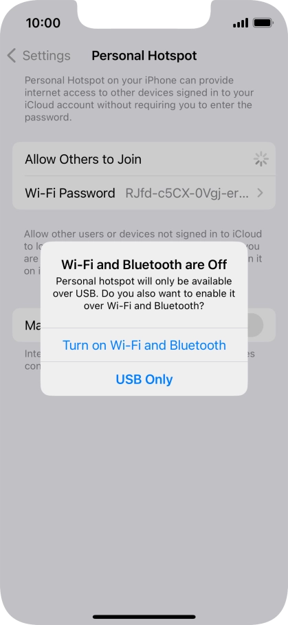 If Wi-Fi is turned off, press Turn on Wi-Fi and Bluetooth.