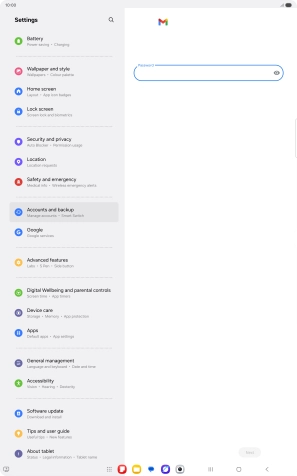 Press the field below 