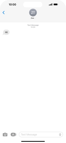 Slide your finger upwards starting from the bottom of the screen to return to the home screen.