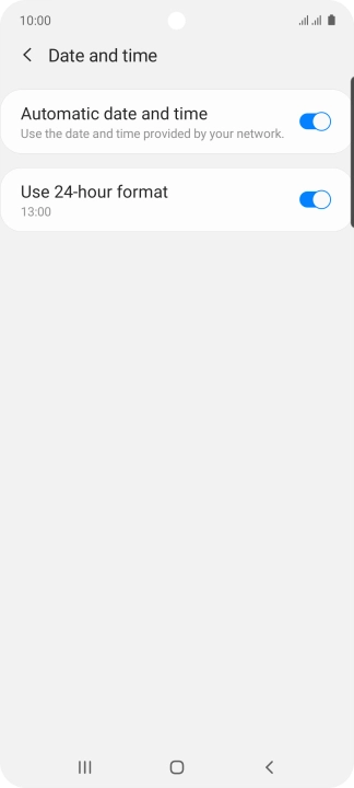 Press the Home key to return to the home screen.
