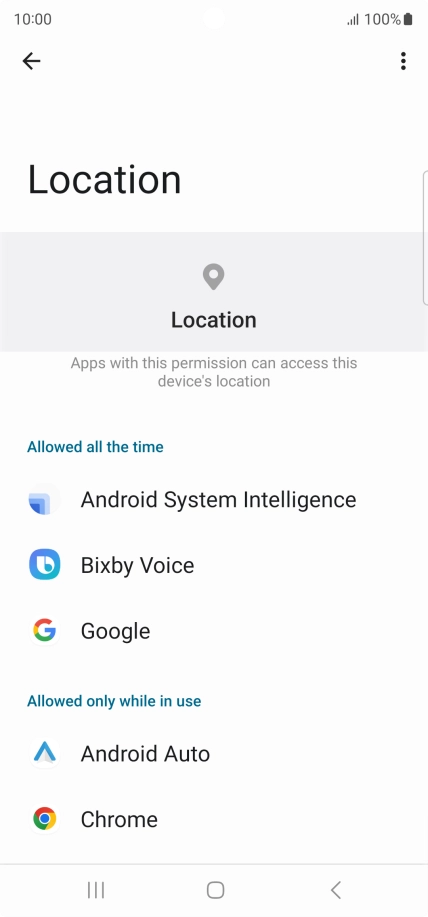 Press the required app.