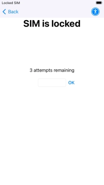 If your SIM is locked, key in your PIN and press OK.