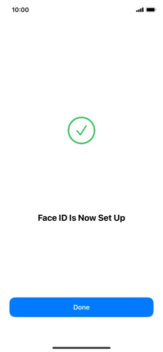 Press Done. If you haven't previously selected a phone lock code, key in a code of your own choice twice.
