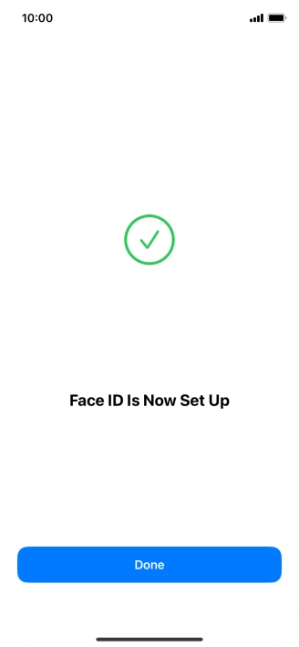 Press Done. If you haven't previously selected a phone lock code, key in a code of your own choice twice.