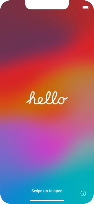 Slide your finger upwards starting from the bottom of the screen.