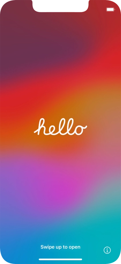 Slide your finger upwards starting from the bottom of the screen.