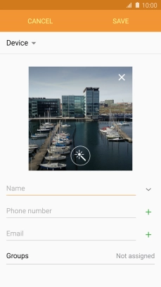 Press Name and key in the required name.
