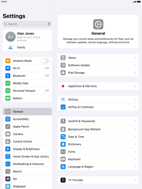Press Display & Brightness.