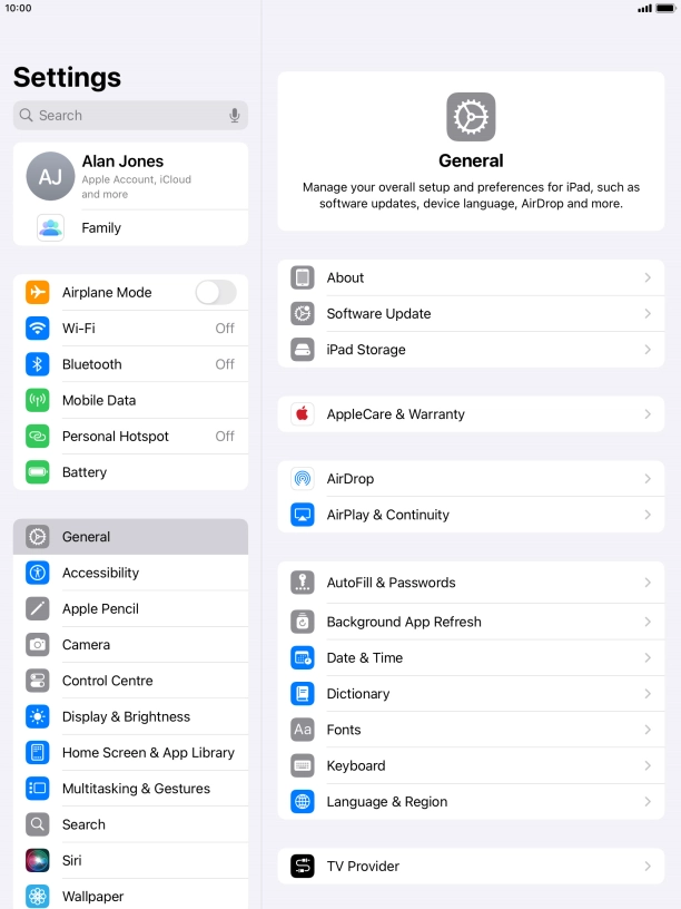Press Display & Brightness.