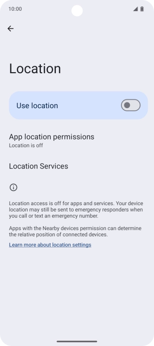 Press the indicator next to Press the indicator next to