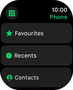 Press the keypad icon.