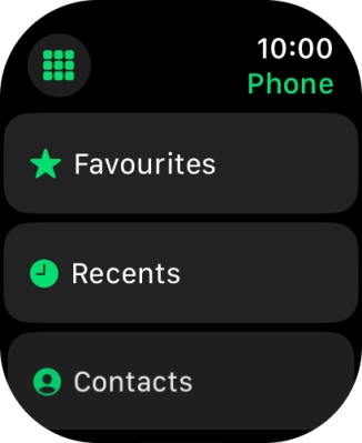 Press the keypad icon.