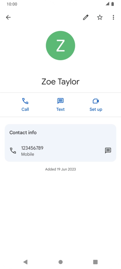 Press the Home key to return to the home screen.