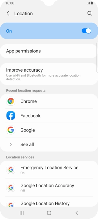 Press App permissions.